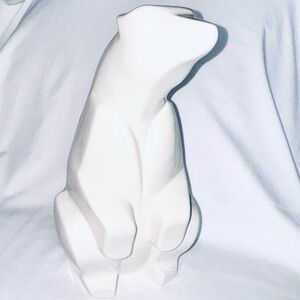 Vintage Northern Pottery Canada Cubist Polar Bear Mid Century Modern Ceramic